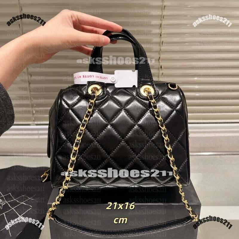 Boston Bags Designer 25A Top Handle Shoulder Boston Crossbody Handbag Pillow Purse Leather High Quality Bowling Bag 21cm #asksshoes211