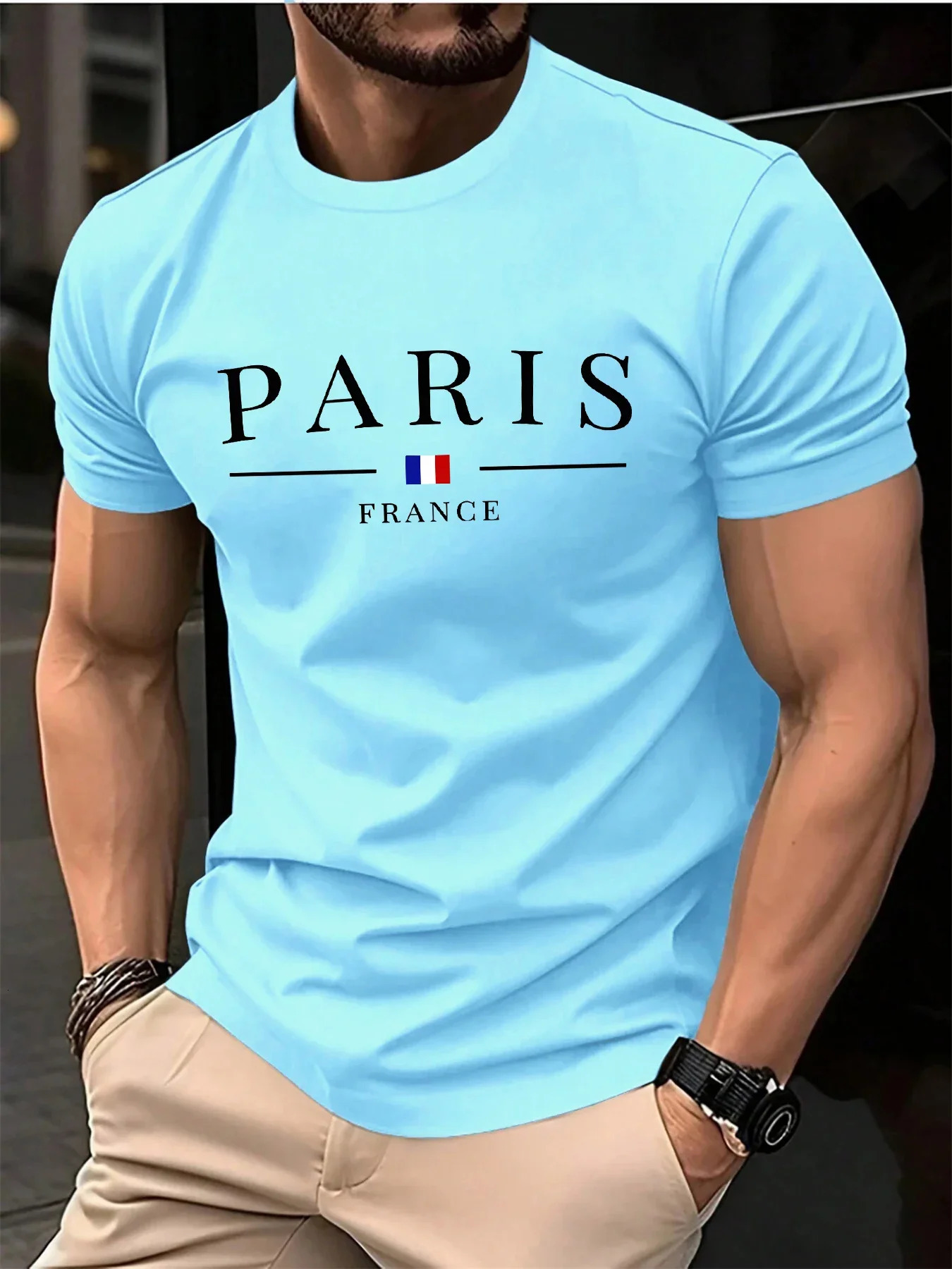 Summer Mens Tshirt 3D Letter Pattern Printing Personalized Hip Hop Street Tops Casual For Man Clothing 260420BANJIA