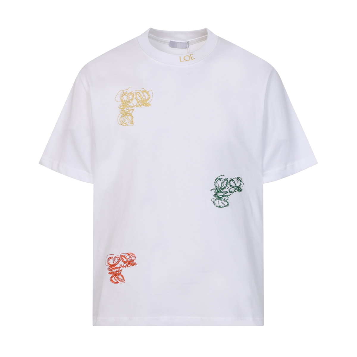 2026ss Printemps/été tendance mode T-Shirt à manches courtes haute qualité Jacquard vêtements pour hommes et femmes Taille: m ~ xxxl Couleur: noi