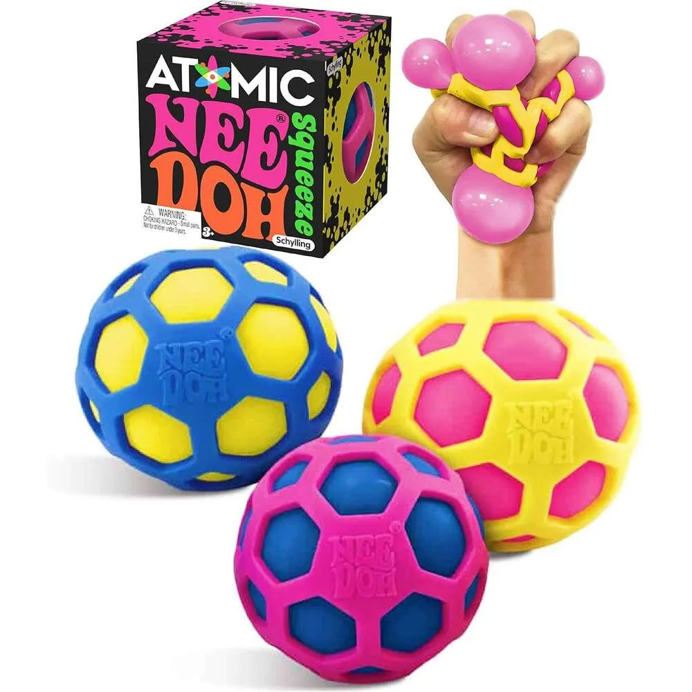 2026 New New Cologne Schylling Atomic perfume Nee Doh Groovy Glob! Squishy Cologne Squeezy Perfume Stretchy Stress Fidget Balls Blue Yellow cologne