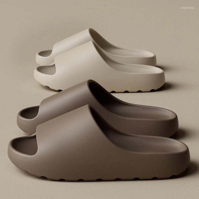 Slippers Coconut Women Fashion Sandals Non Slip Men Thick Shoes Couples Summer Slides High Quality Lightweight EVA Bedroom