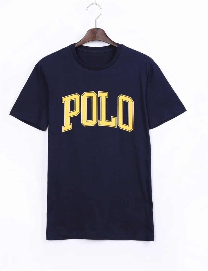 Cotton Polo Letter Mens Tshirt Fast Fashion Summer Cool Casual Simple and Womens Printed Short Sleeves Tops 260420BANJIA