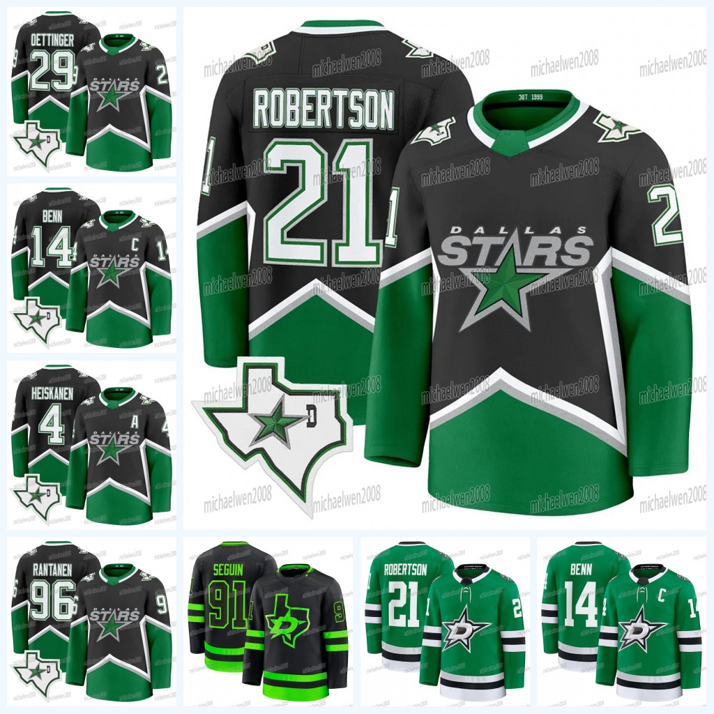 Dallass Stars 2026 Playoffs Hockey Jersey Jason Robertson Roope Hintz Tyler Seguin Jamie Benn Bunting Mikko Rantanen Jake Oettinger Esa Lindell H-image-935843777