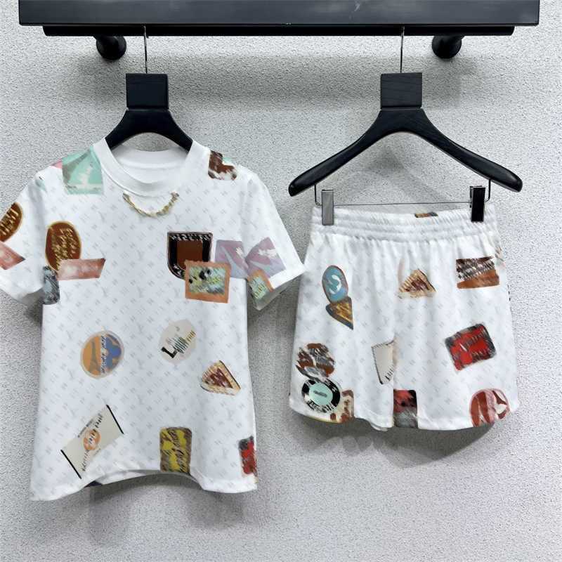 Everyday Wear Two Piece Pants Designer womens Elegant Breathable Summer Clothes Stamp Print Short Sleeve T-Shirt Casual Shorts