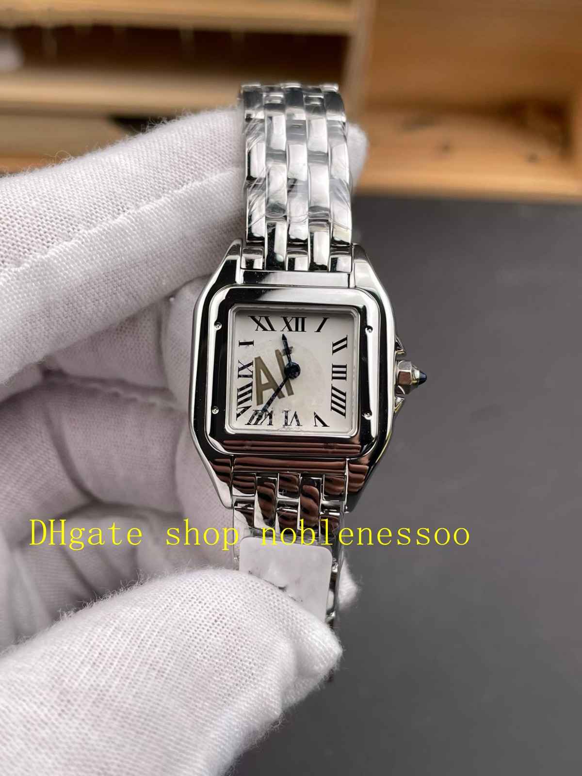 Wristwatches Womens Watch Quartz 22mm Small Size Roman Numerals Stainless steel Women Bracelet Watches 201$