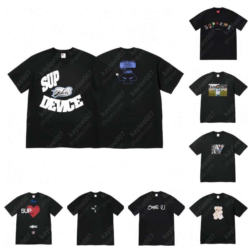 suprêmement chemise marque hommes designer t-shirt graphique tee femmes mode chemises été ventiler t-shirt hommes en plein air populaire haute qu