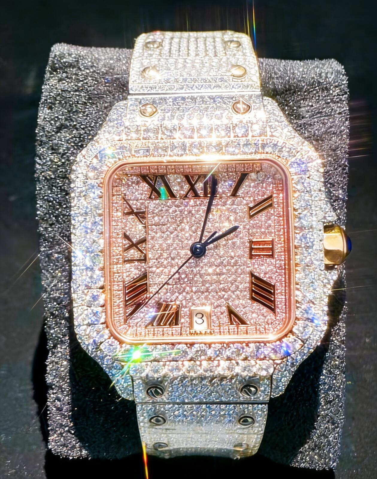 VVS1 watch very Automatic nical Iced Out Designer Men Moissanite Pass test Free delivery Use high-end diamonds to design luxury jewelry full of diam
