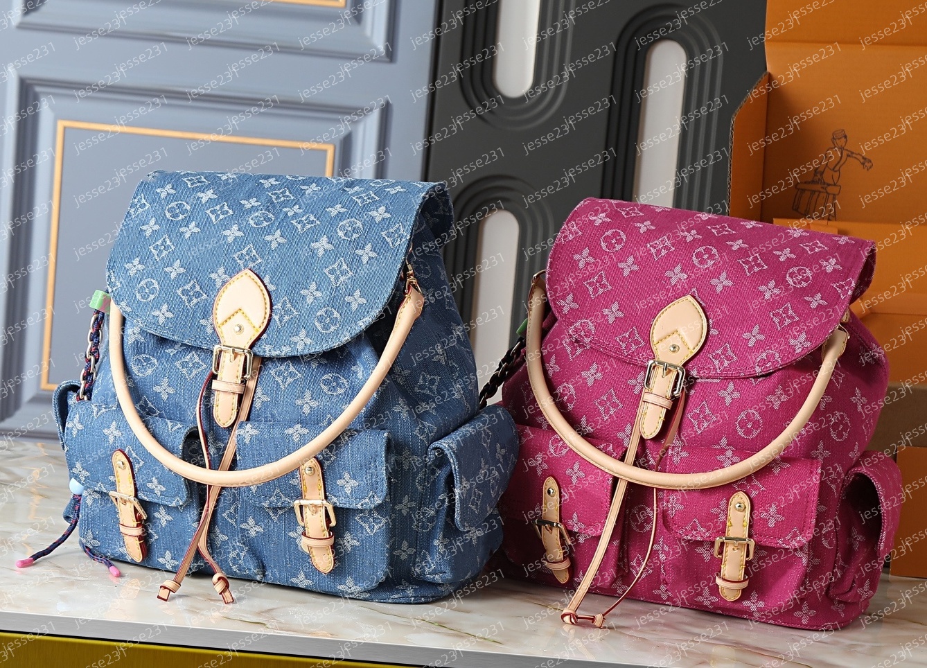 10A Borse firmate di lusso da donna Denim MONT SOU RIS CARGO zaino Carryall Cargo Borsa a tracolla Borsa a tracolla Borsa shopping in tela Moon Purs