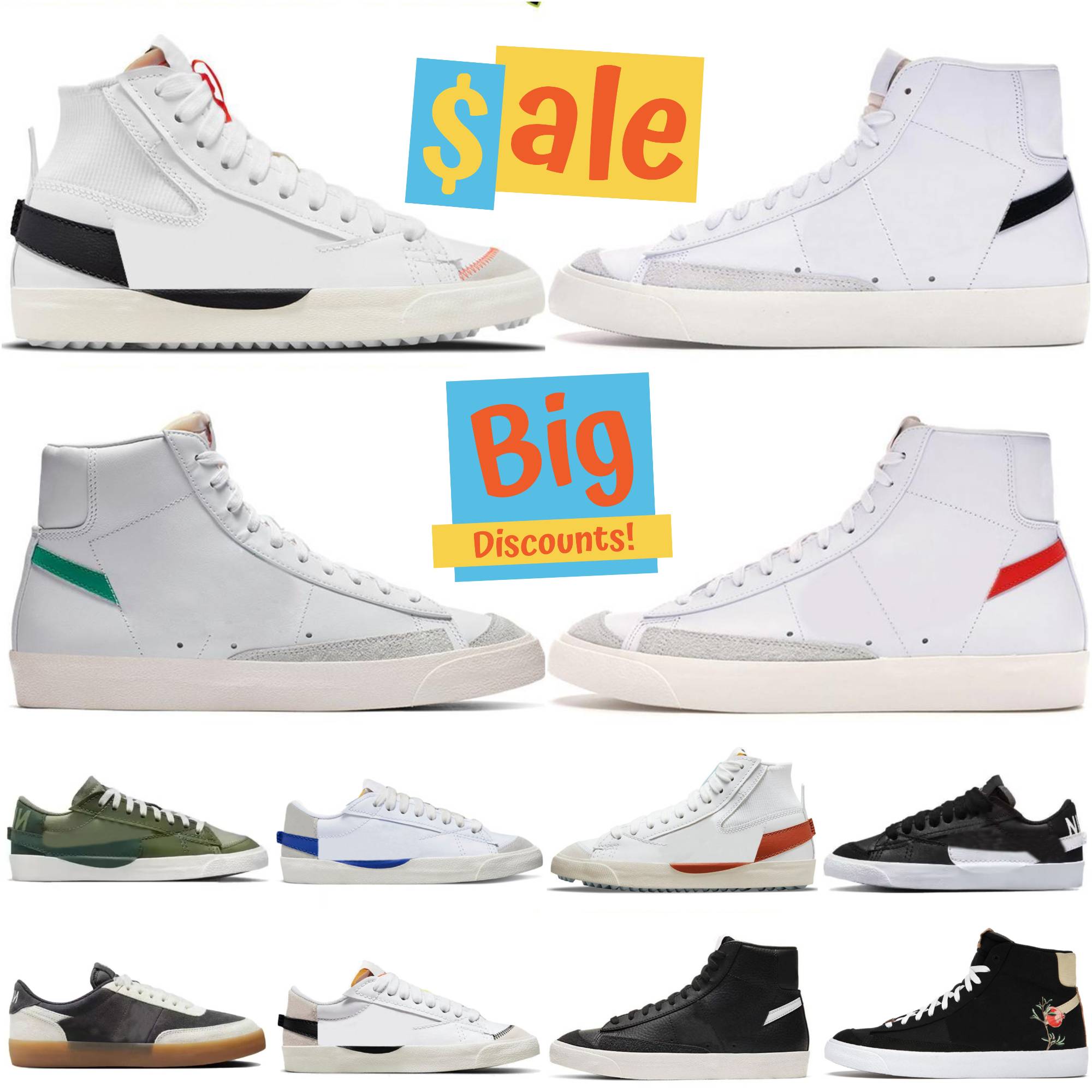 2026 Vintage Mid 77 Jumbo Low Shoes Designer Men Women Black White Metallic Silver Indigo Pine Green University Blue World Champ Trainers Platform O