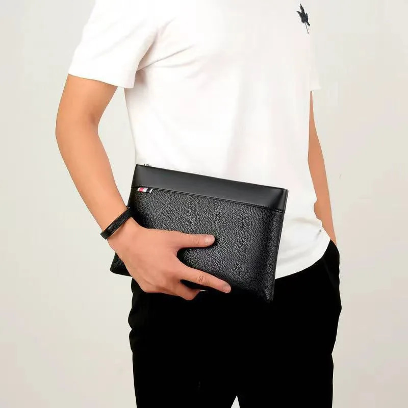 Duurzame lederen clutch tas met grote capaciteit kaarthouder handtas multicard portemonnee heren portemonnee voor 260422