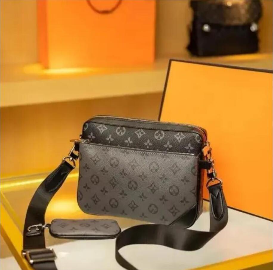 2026 New Arrived Designer mens womens Cross Body Wallets Leather tote bag POCHETTE TRIO handbag shoulder bags Totes Purse Crossbody Bag