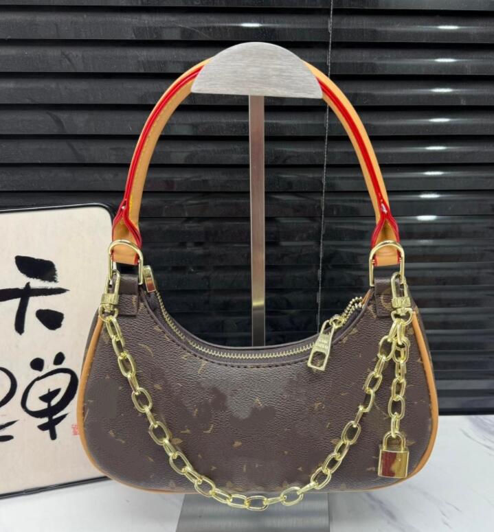 crossbody bags designer women bags half moon designer woman handbag luxury letter shoulder bag cross body bag gold chain V29