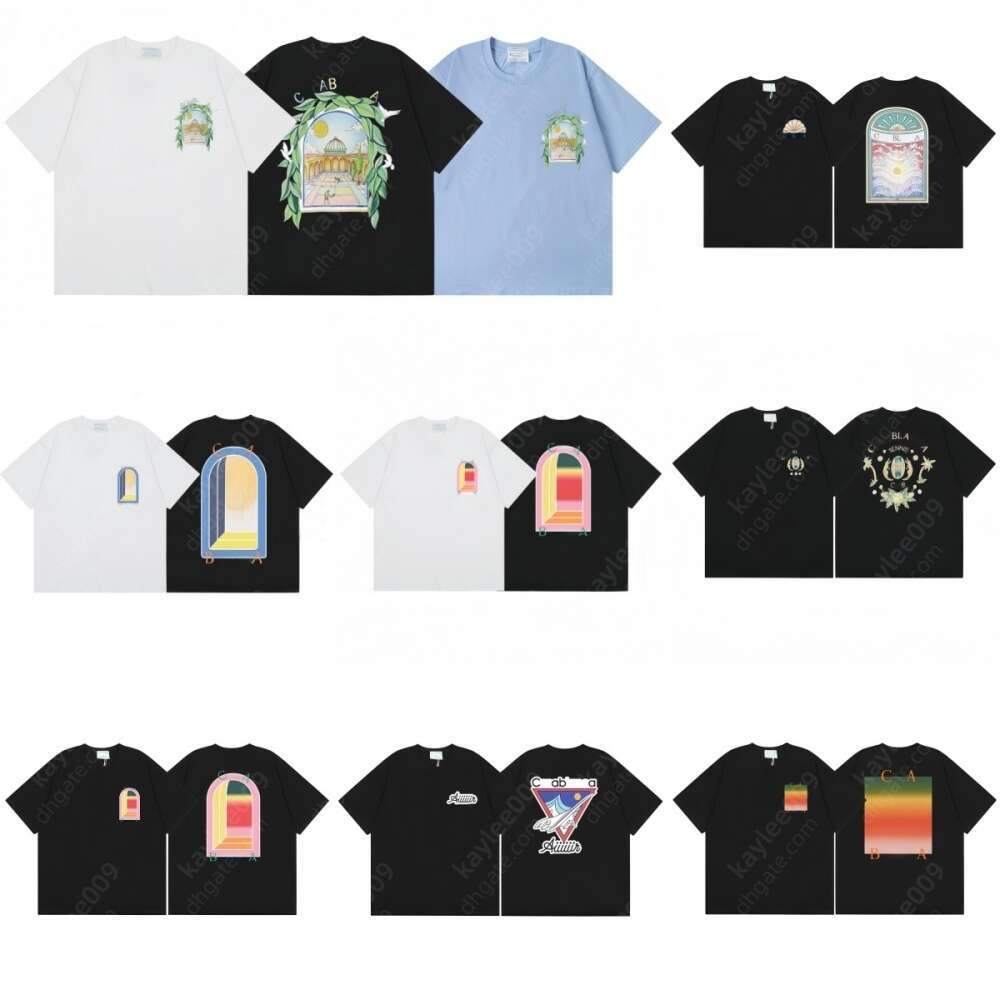 casablancamen set designer t shirt Summer mens designer clothes fashion graphic tee men womens Popular brand shirt High quality shirts leisure Sh-image-754466324