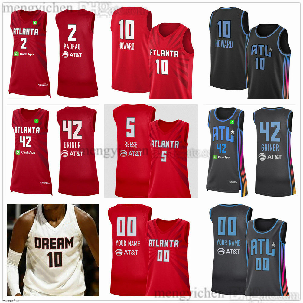 2026 Atlanta Women Dream Basketball Jerseys 5 Angel Reese 10 Rhyne Howard 3 Jordin Canada 2 Te-Hina Paopao 5 Taylor Thierry 7 Holly Winterburn 15 Al