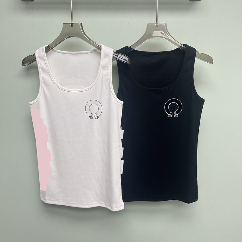 Luxury Printed Slim Fit Tank Tops Women Sleeveless Stretch Knitted Vest Sexy Camisole Summer Street Style Versatile Tanks Tees