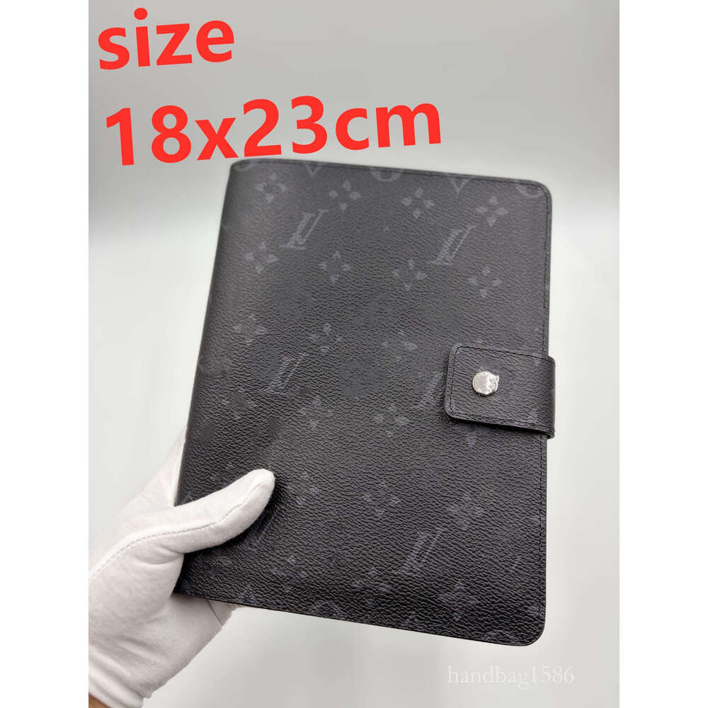 Luxury Designer bag luxury monogrammed leather journal notebook snap closure stylish daily planner organizer for personal and business card holder v