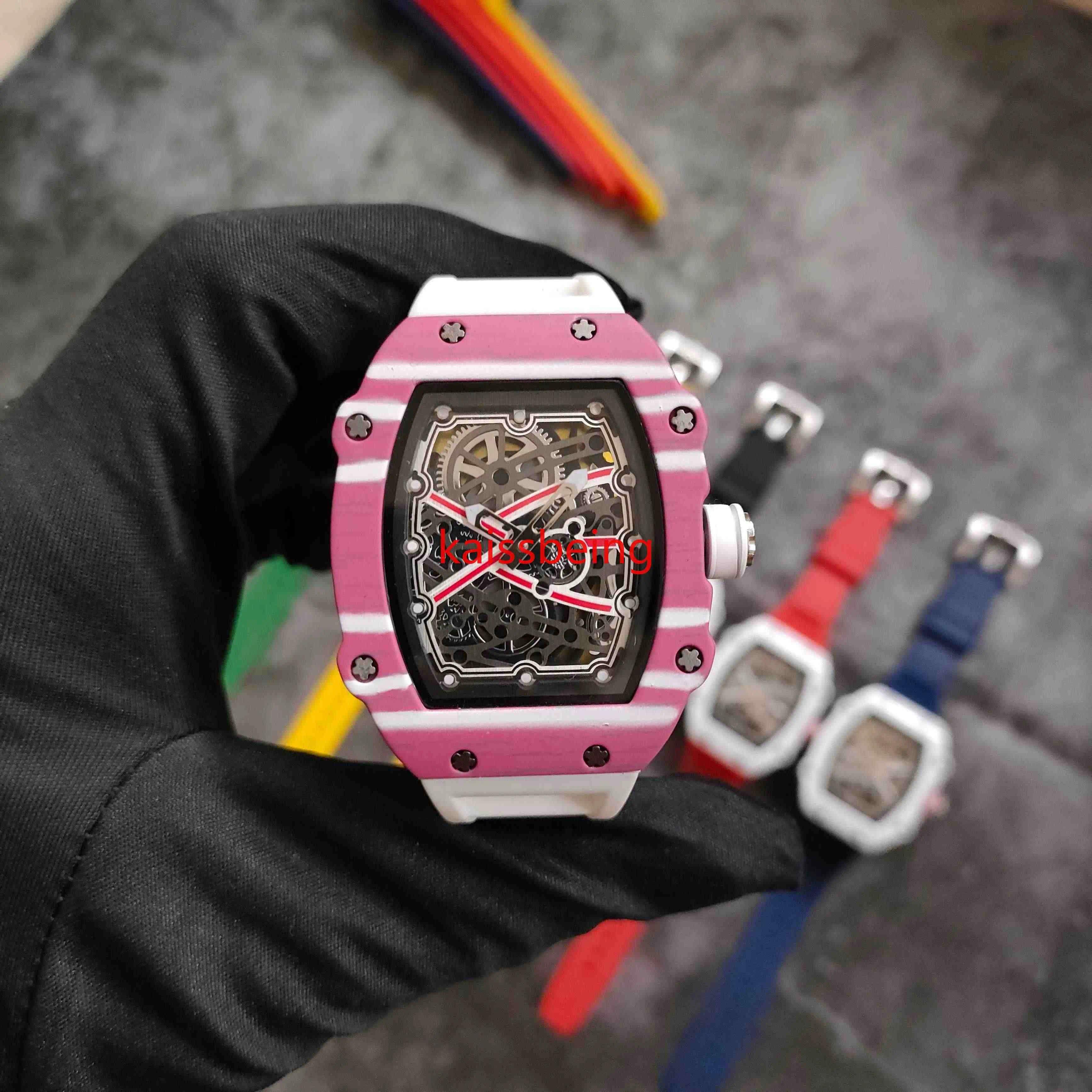 Famous New Top Luxury Mens Watch Quartz Chronograph Swiss Mens Wristwatches Iced Out Hip Hop Frbric Strap Sport Men WatchES Male watches