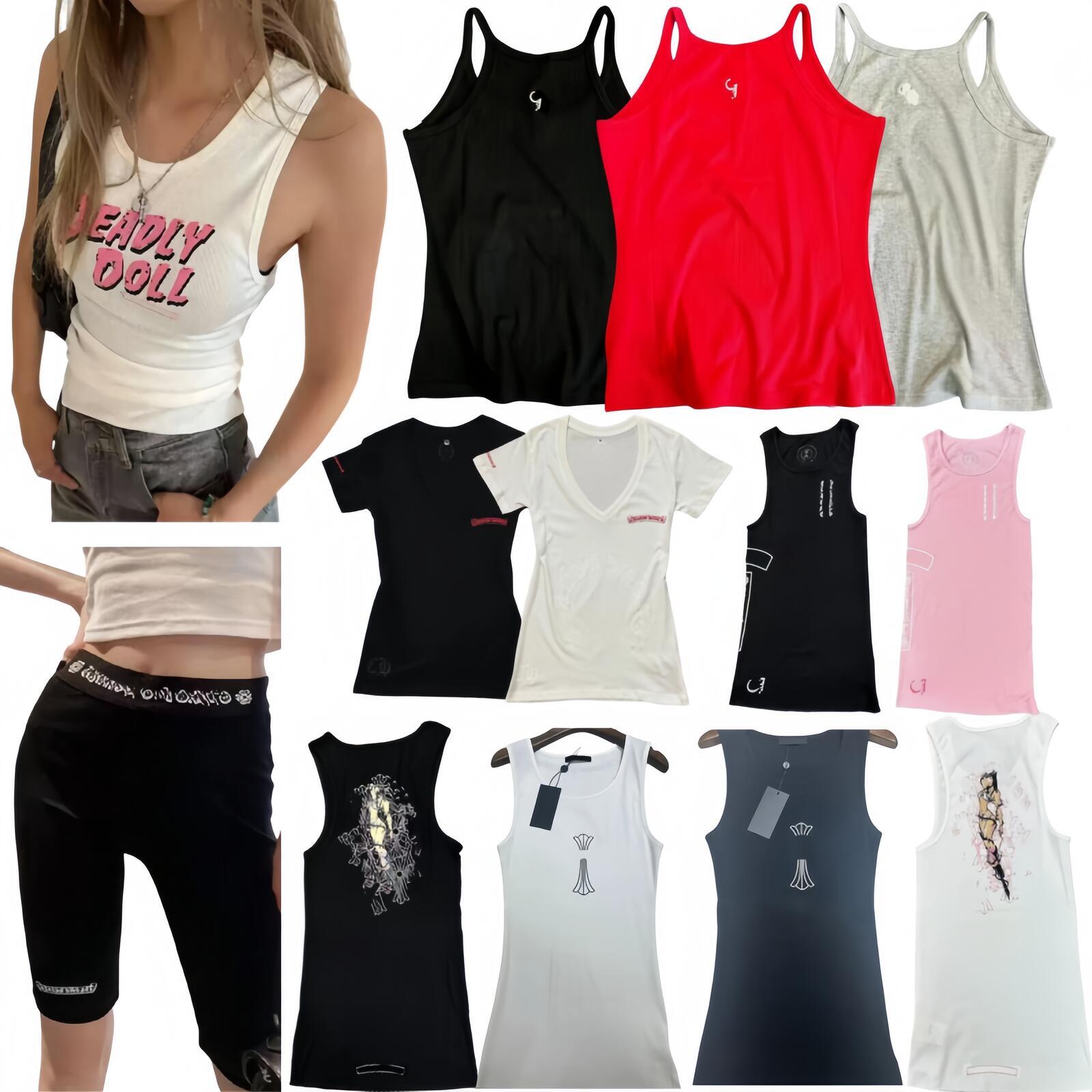 Luxury Designer High Quality Chrome Tshirt Tight Pan Clothes Shirt For Woman Tank Hoodie Brand Hoodies Pure Cotton Chrome Aleggings Women Shir Ca-image-1103205685