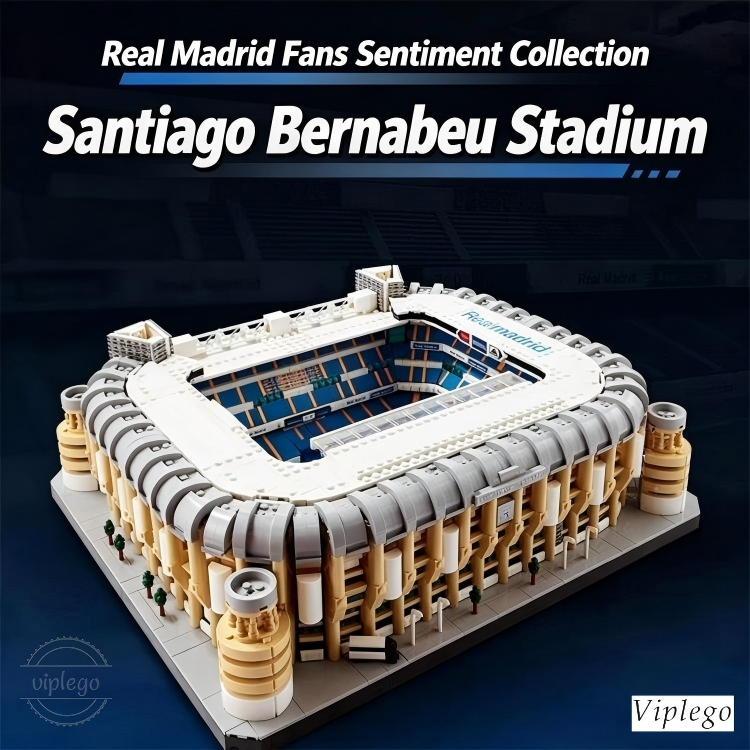 2026 New Leg0 Creator Expert 10299 Real Madrid Santiago Bernabeu Stadium Building Block 5876Pcs Standard Bricks High Quality Replicas Holiday Gift C