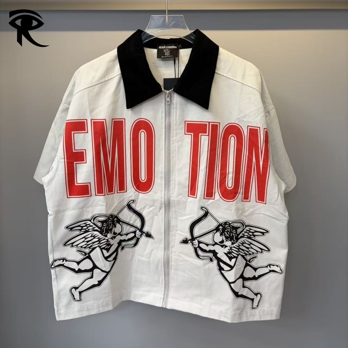 2026 Spring Summer New Cupid Letter Casual Loose Shirt Unisex Street Trendy T-shirt Original Fashion Designer Shirt Streetwear Factory Direct Wholes