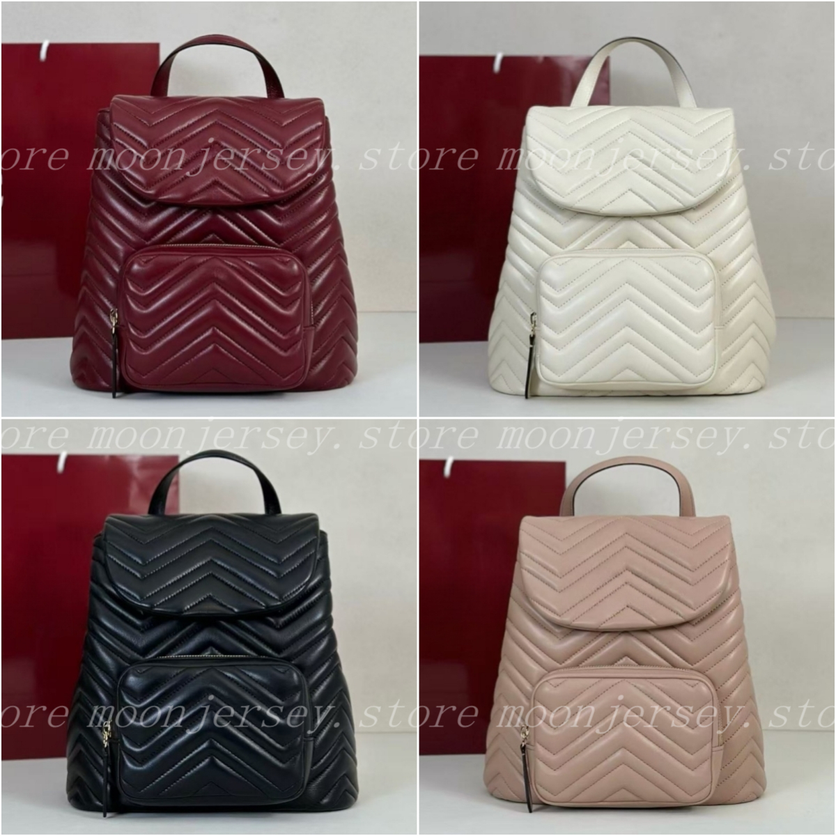 (Version Premium) 10A Sac à dos design Sacs à main en cuir véritable pour femme Accessoire de mode polyvalent pour un usage quotidien 34906
