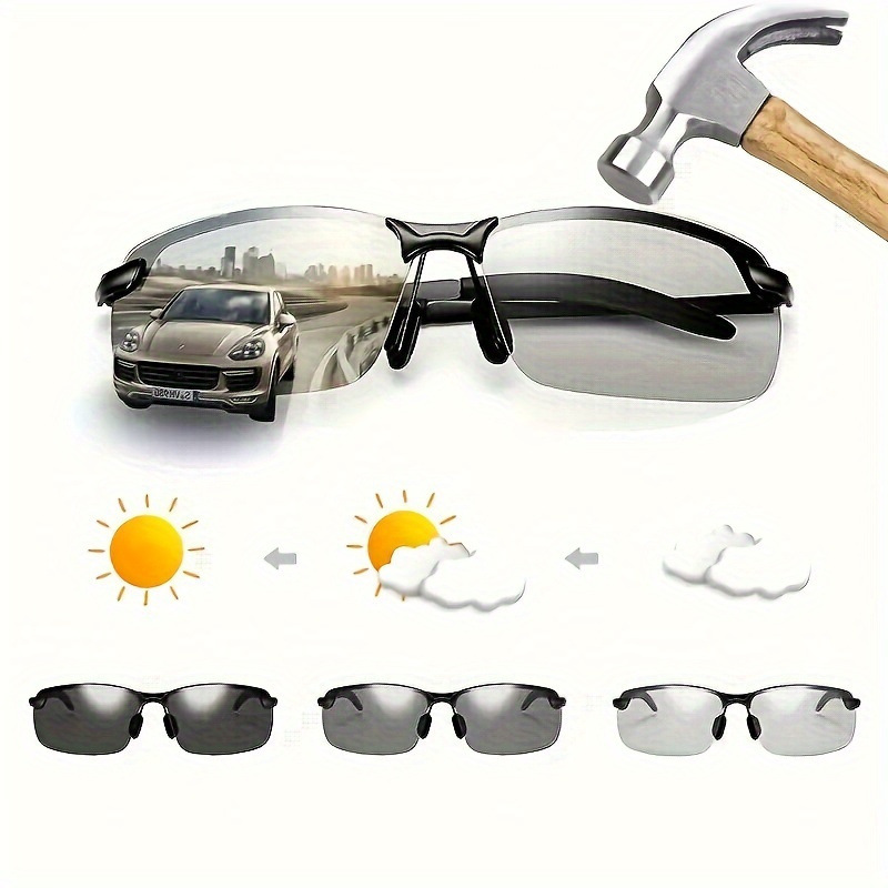 Free Shipping hot luxury Men black metal frame fashionable glasses - TAC lenses suitable day night driving fashionable daily casual wear