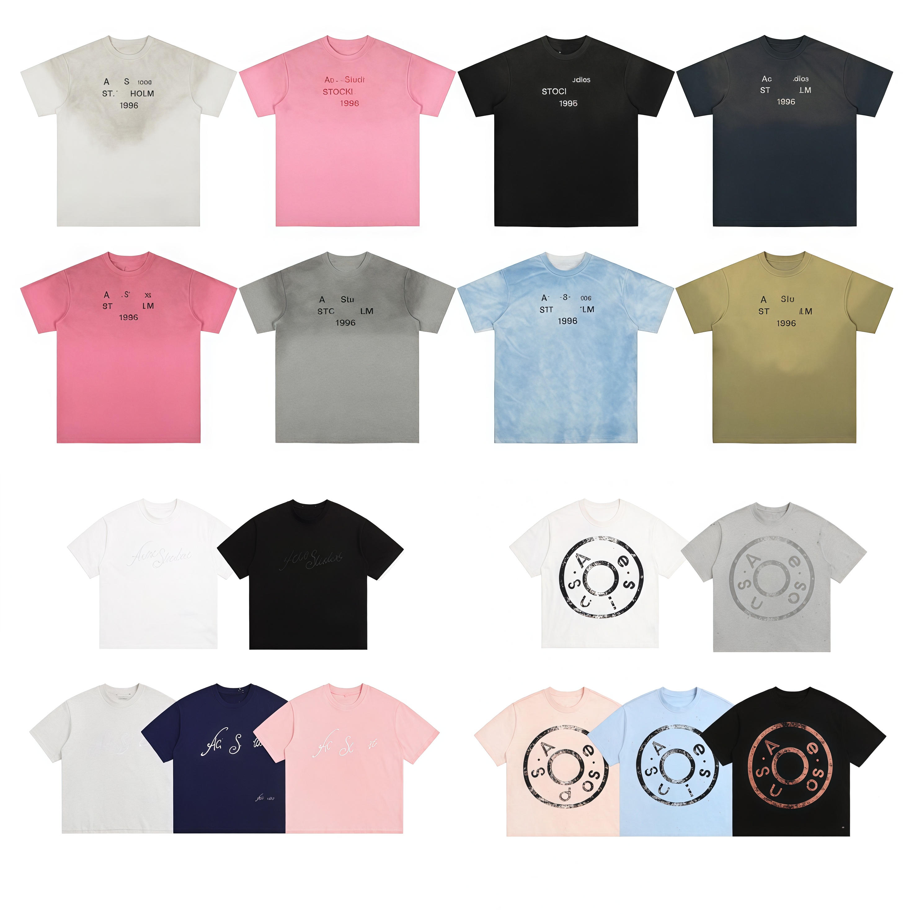 Designer acneshirts Tshirt Men Long Sleeve T Shirt for Men Hoodie Women Tshirt Long Sleeve Shirt Letter Round Fashion Hip Hop Cotton Longsleeve W-image-1103241618