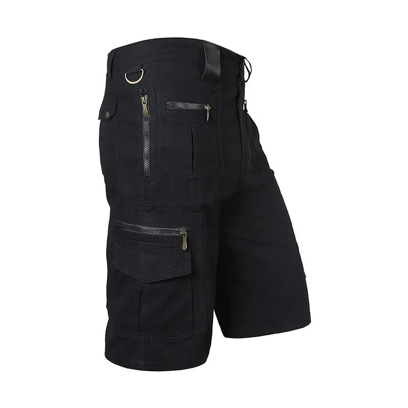Summer breathable straight shorts mens military tactical shorts with multiple pockets workwear running pants hiking fitness ca 260422BJ