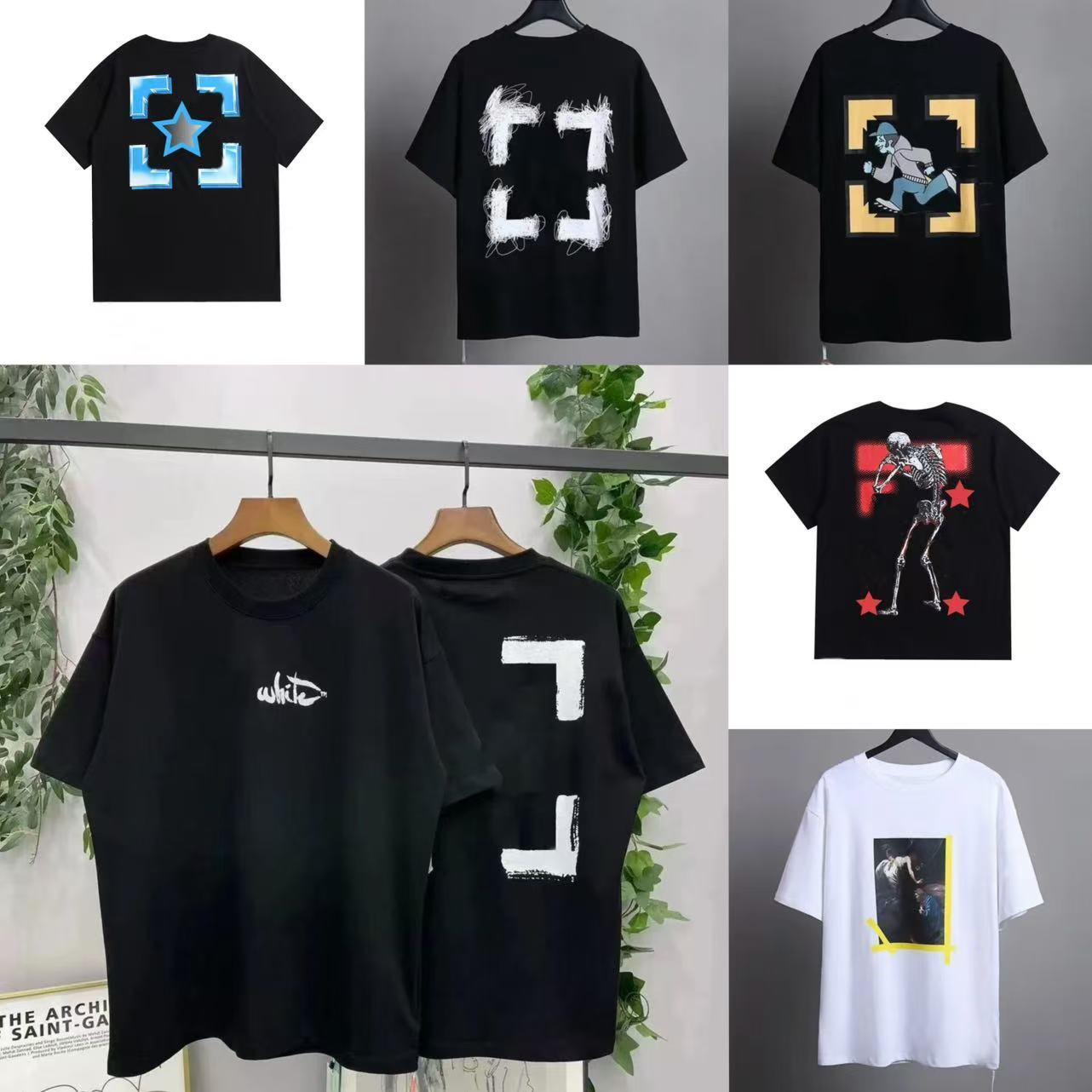 Designer T Shirts Graphic Tees Luxury Tshirts Clothing Letter Printing High Quality Men Women Loose Off Whte Tshirt Cotton Shirt Fashion