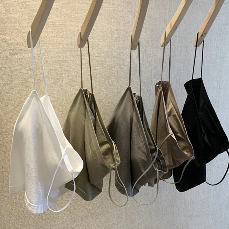 Summer Camisole Vest Womens Fashionable Onepiece Chest Cushion Thin Shoulder Strap Base Strapless Top Can Be Worn Externally 260423banjia