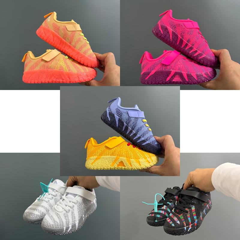 Designer 3s Morants children's Trainers Gamma Blue Volume Hyper Pink Mint Foam Outdoor Sneakers JA 3 Kids' Velcro Basketball Shoes w 26Y09