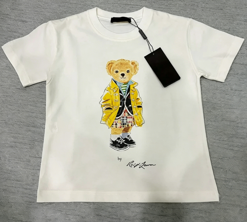 White T-Shirt For Kids Designer Clothes Tee Shirt Cartoon Tshirt Tops Boys Girls T-shirts Luxury Casual Tees Children T Shirt DPD2601241