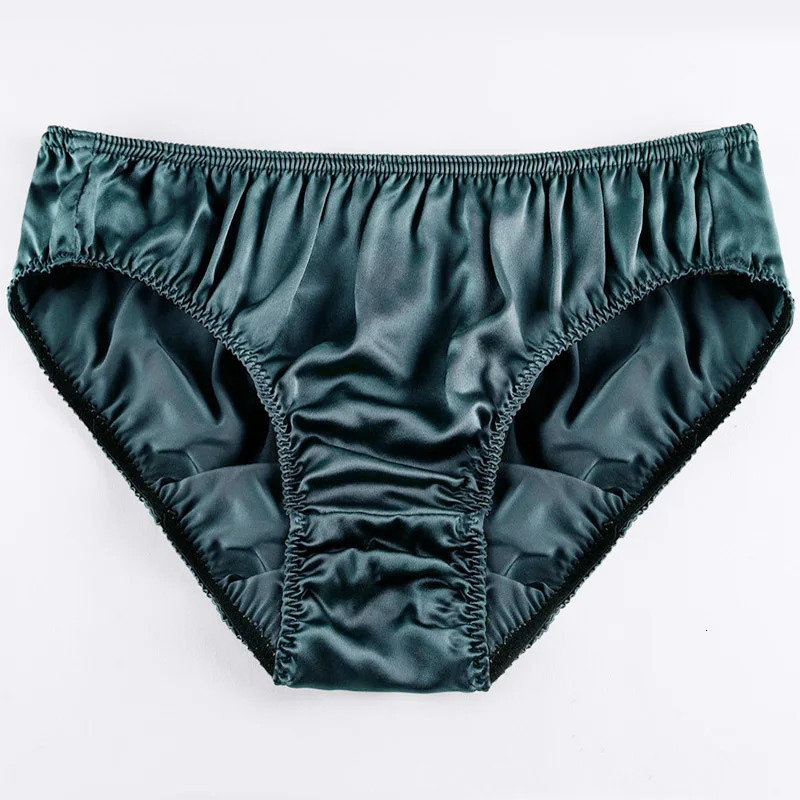Men Silk Satin Briefs High Quality 100 Panties Male Solid Breathable Seamless Underwear Sexy Mid Waist Underpants Lingerie 260423banjia