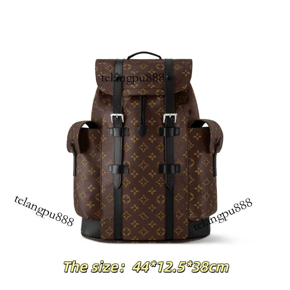 NEW 2026 Designer New Trendy Men's Large Capacity Printed Embossed Backpack Casual Travel Business Bag Christopher Cargo