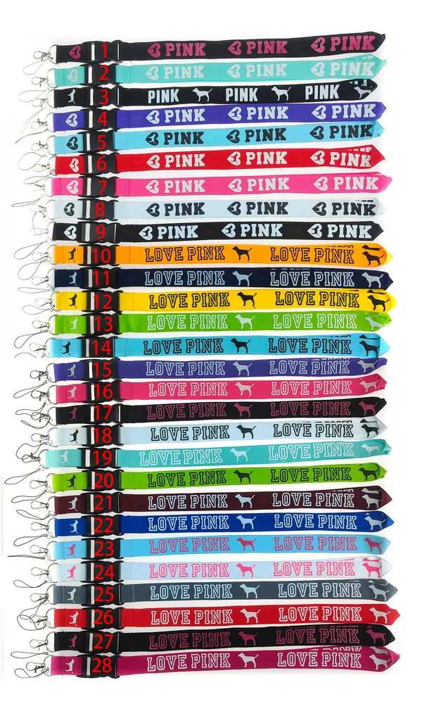 fashion For Phone Cases football NFL Love Pink Lanyard For Keys Designer Keychain Lanyard Strap For Phone Accessories Lanyards Anti-lost Neck Strap