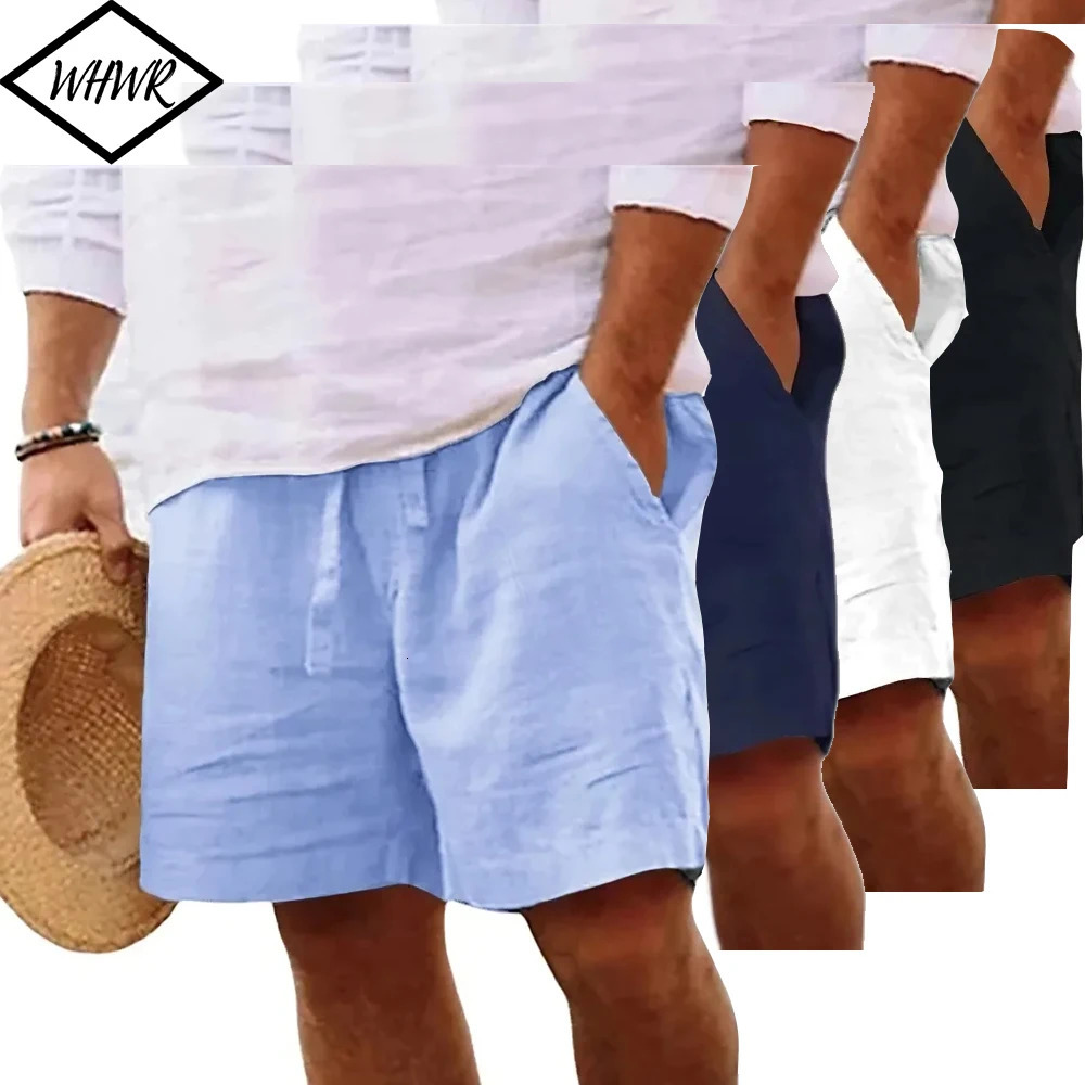 Mens Loose Beach Shorts Lightweight Breathable Jogging Sport Large Short Pants Solid Color Casual Hawaiian Short Trousers 260422BJ