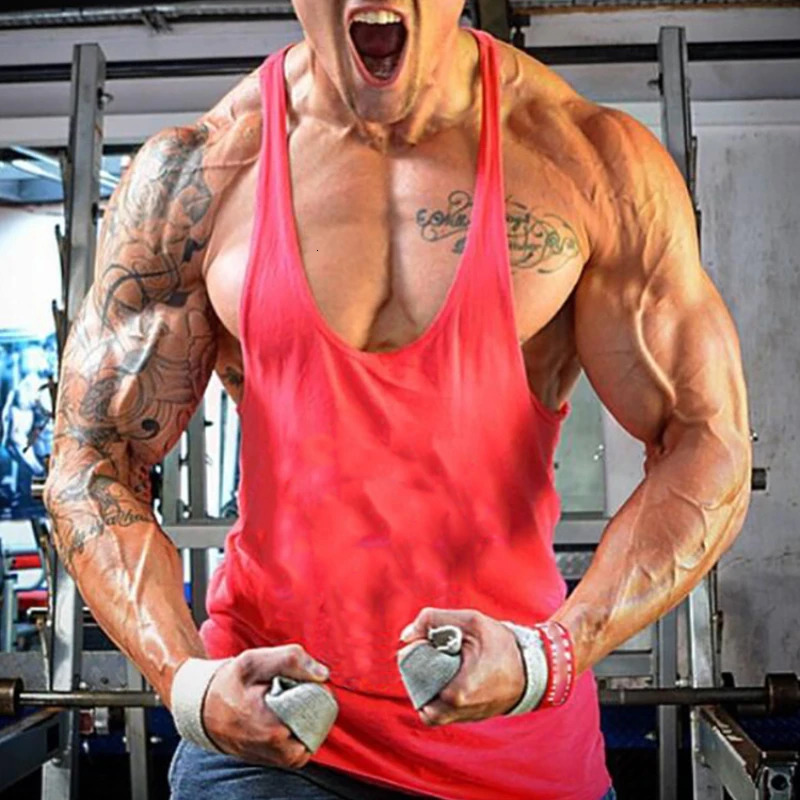 Plain Mens Bodybuilding Sport Clothing Summer Cotton Yback Tank Tops Gyms Fitness Sleeveless Undershirt Workout Muscle Singlets 260423BANJIA