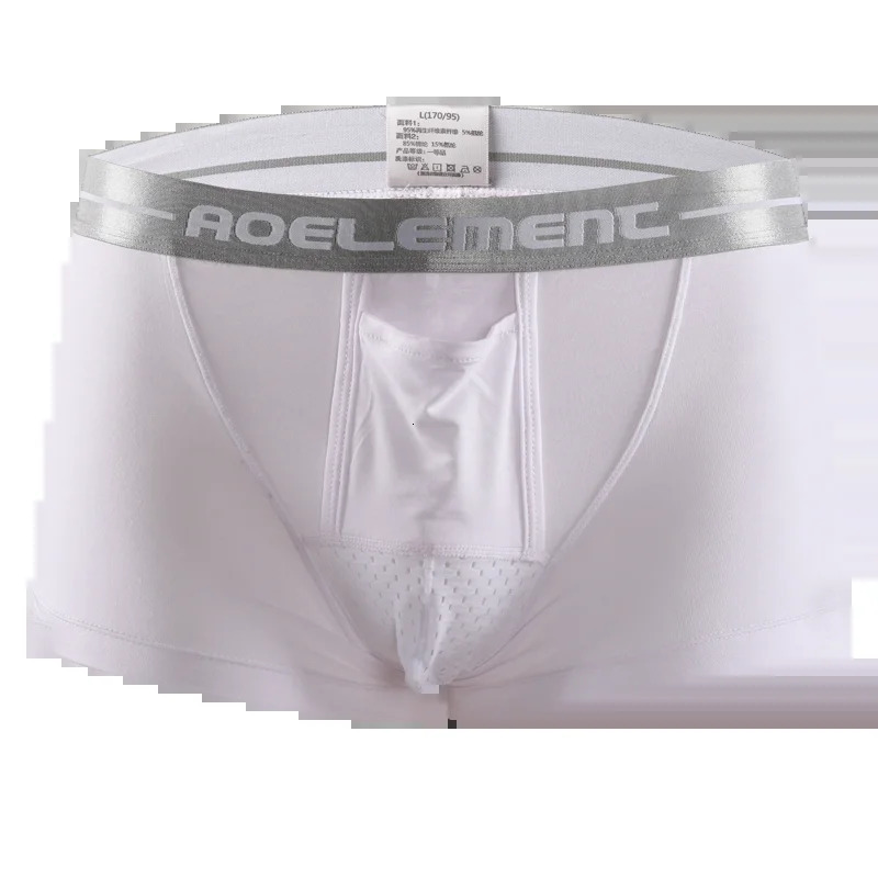 Bullet separate underwear Mens ventilated summer dry underpants Ice silk bag ice healthy boxers 260423banjia