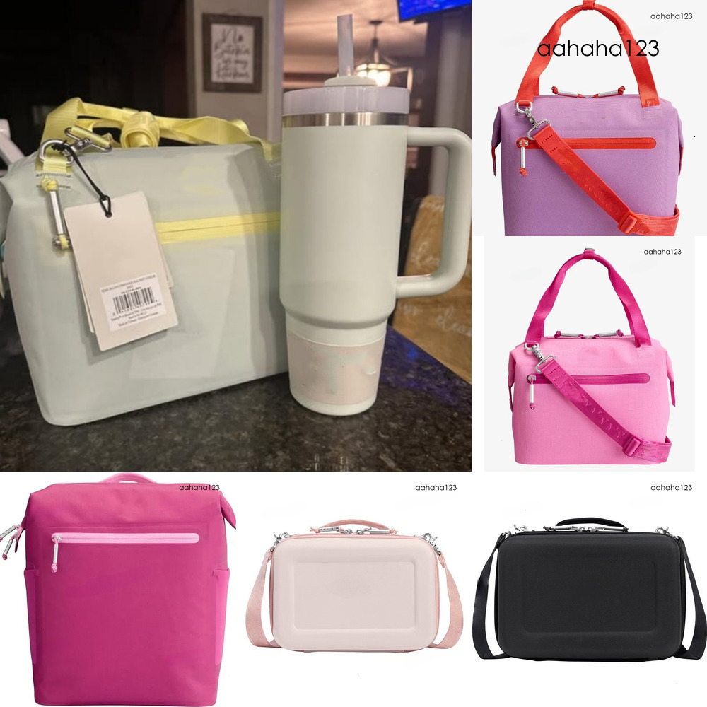 Tt Stanleies Lunch bag whole day recycled polyester ice bag 12 hour cooling travel ice bag all40 ounce cup crossbody bag with phone pocket Travel-image-1103446544