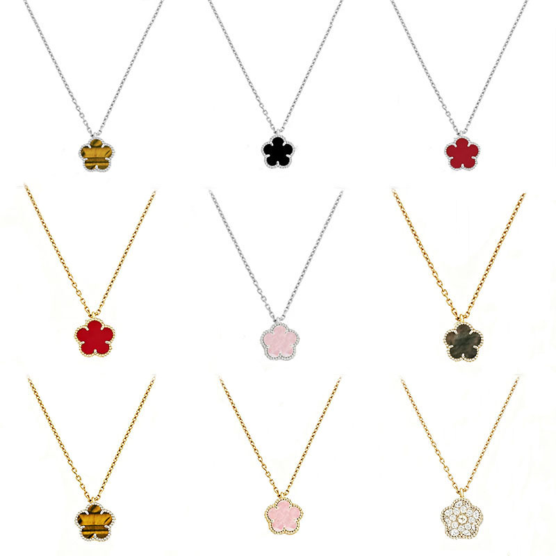 Collier de créateur de mode pour maman, classique, Mini pendentif en or 18 carats, trèfle, bijoux en acier inoxydable, 9.5mm
