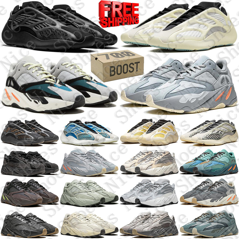 With Box Designer 700 v2 v3 boost Wave Runner sneakers Running Shoes Static Mauve Inertia Vanta trainers black Sports for mens womens chaussures