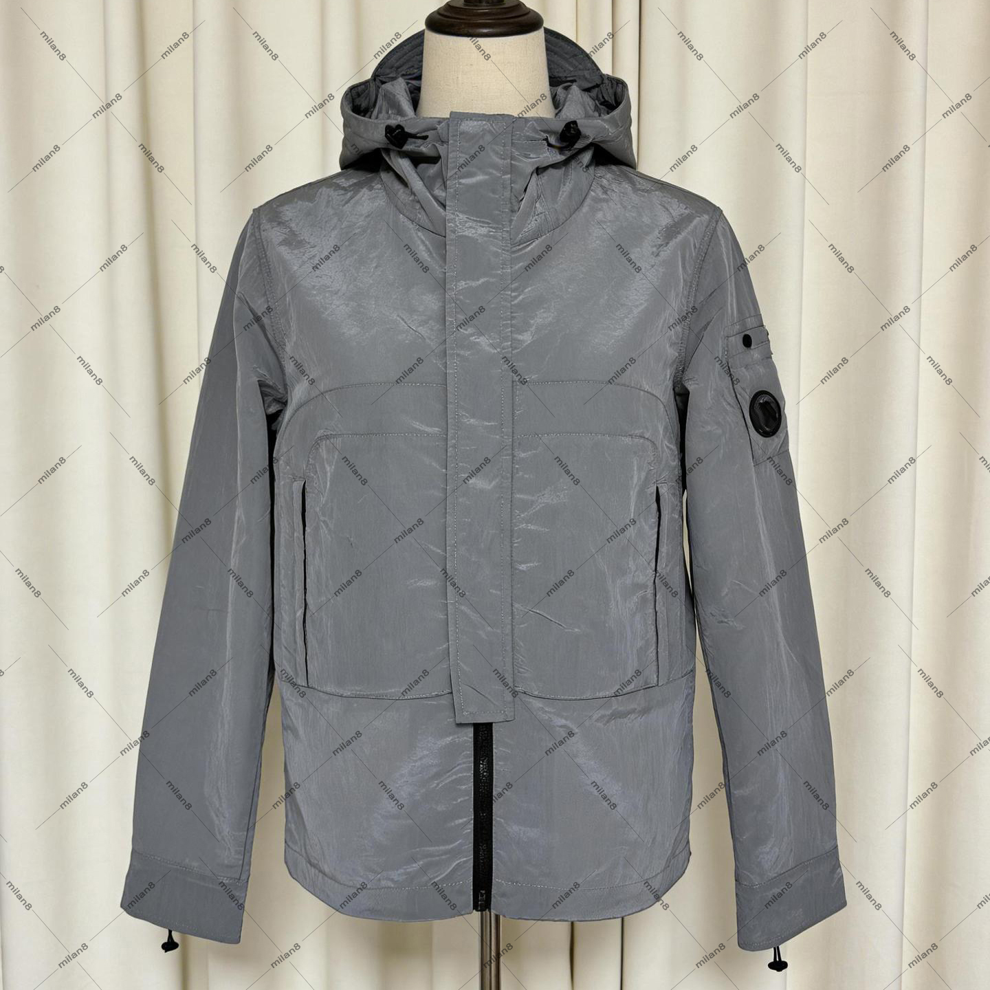 Mens Nylon Jacket puffer jacket casual Windproof Padded Cotton Lined Winter Outdoor Coat-image-707405332