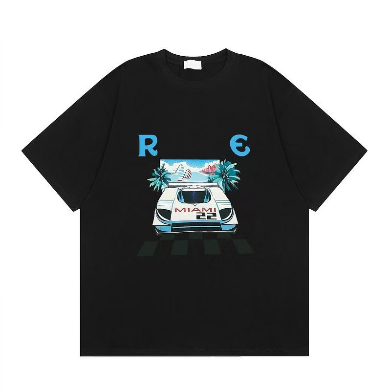 Ruhudes Mens Designer Shirt Hip Hop Clothes Summer Men Women Rude T Shirts Fashion Paint Couple Short Sleeves Quick Dring RH Shirts Lightweight Loos