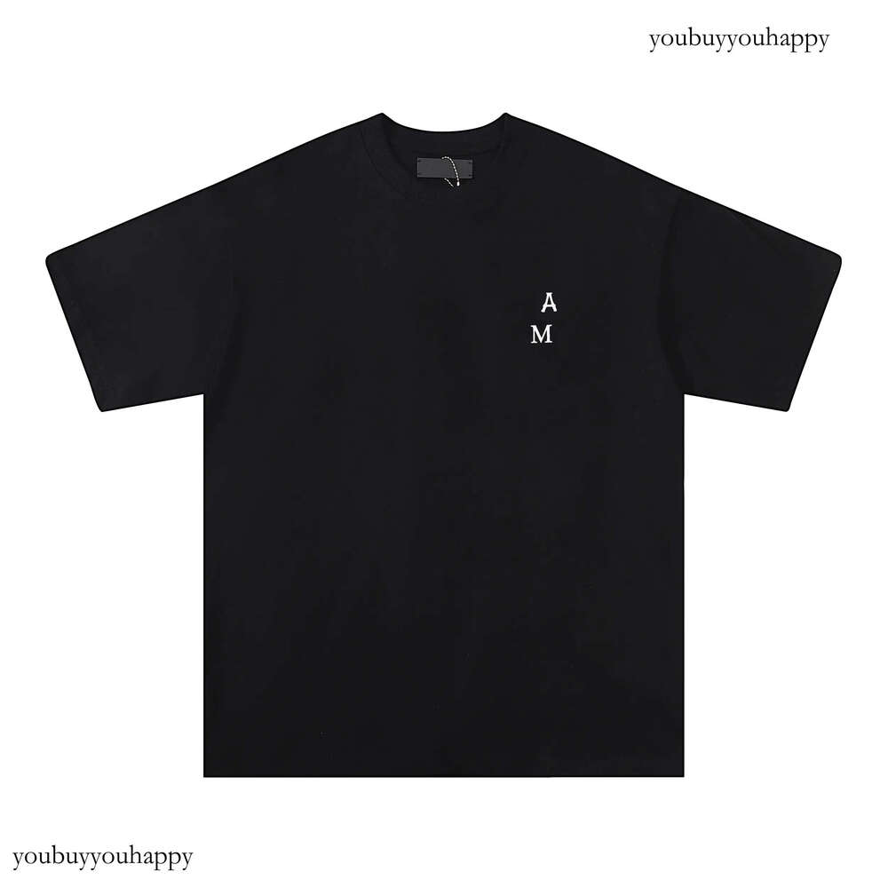 Amirimen Shirt Designer Mens T Shirt Luxury Pure Cotton Casual Letter Pattern Printed Sports Men And Women Couple Tee Street Clothing 8Db