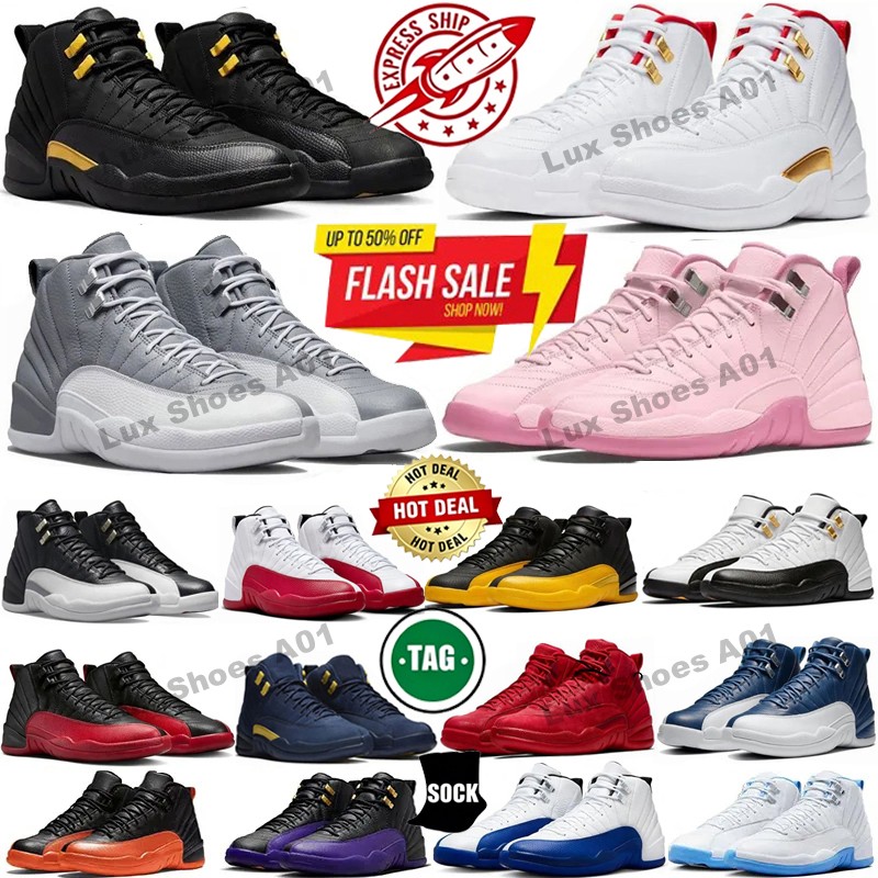 Luxury Designer 12 12s Basketball Shoes Mens Womens Brilliant Orange Cherry Twist University Gold Taxi Bloodline Flu Game Black White Sports Trainer