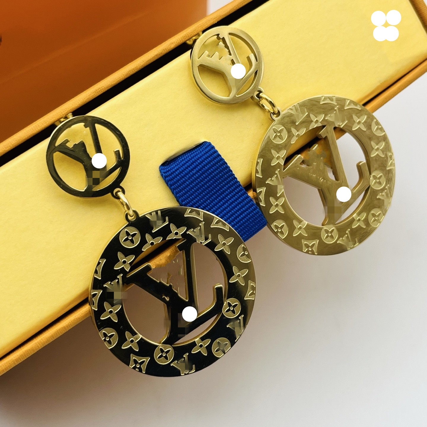 CNC Exaggerated woman Luxury Designer 316L stainless steel large letter flower stud 18K gold silver summer jewelry girl Party Wedding drop Earrings