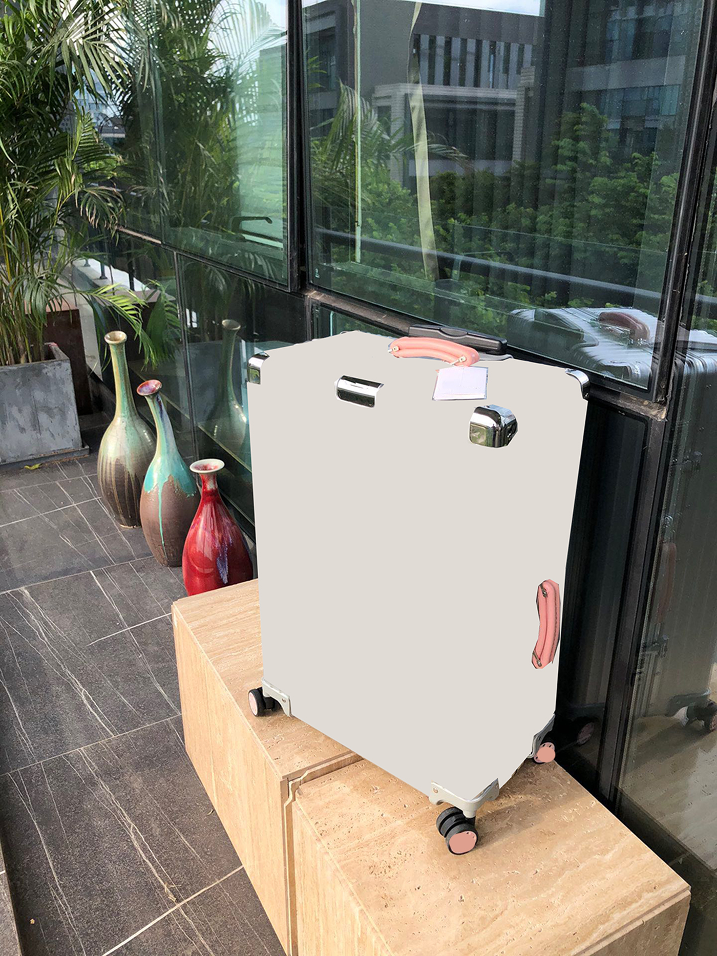 Suitcase Designer Luggage Rim Luxury Rolling Suitcase Classic Leather Handle Wheel Case Locks Telescopic Handle Flex Divider Travel Bag Metal Tro-image-1110069585