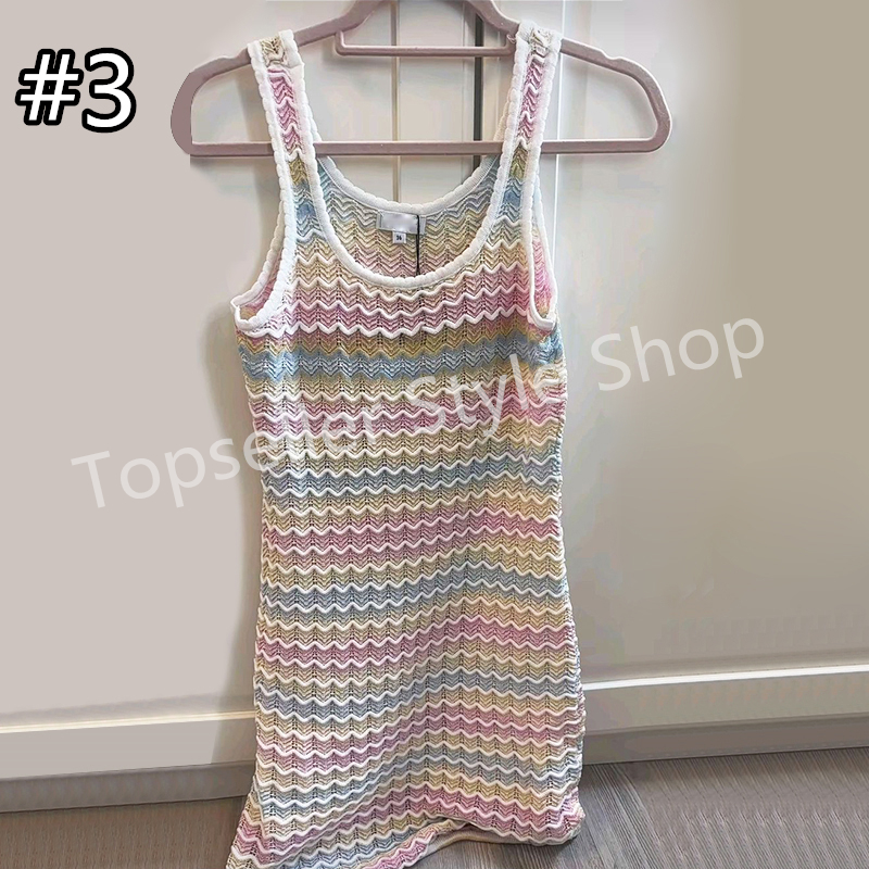 (Order by pic in opt,not by desc) Fashion Women's Knitted Dress Sleeveless Dress-image-907142105