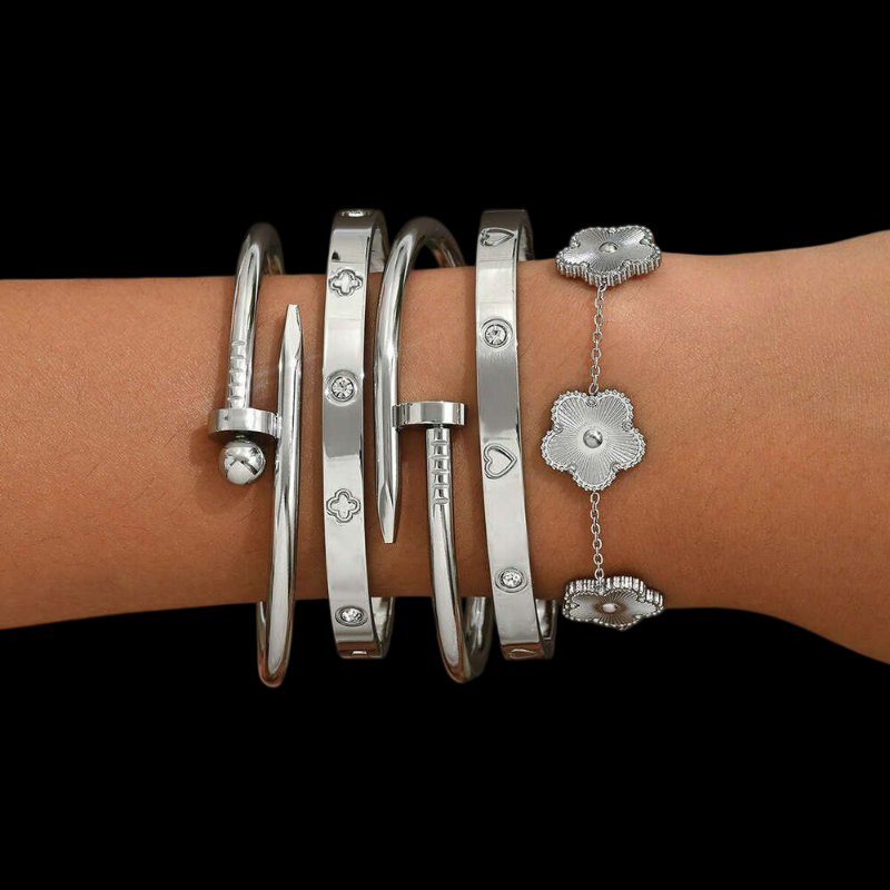 Popular Plated Gold Bracelet Keep Color Vivid 18K Stainless Steel Simple Jewelry Bangles Accessories Women Daily Outfit evening party dd930