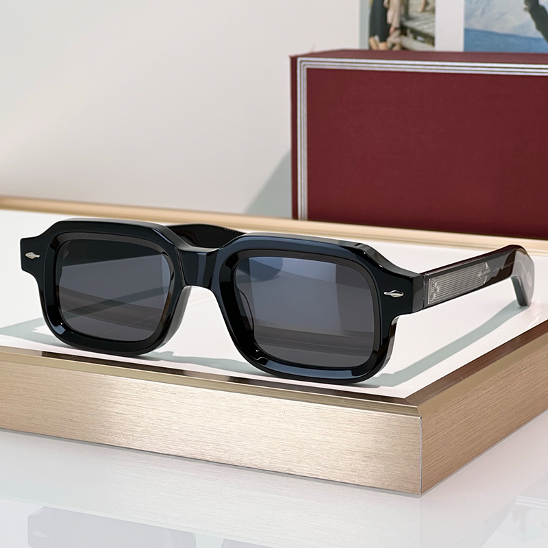 SANDRO Handmade Retro Sunglasses Fashion Designer Mens Square Eyeglasses Womens Travel Sunglasses with UV400 Protection Comes with Box